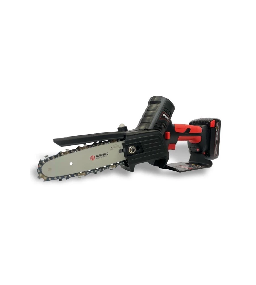 Potatore a catena a batteria blue bird "cs 22-06 timber" barra 12,5 cm 21v 2.5ah